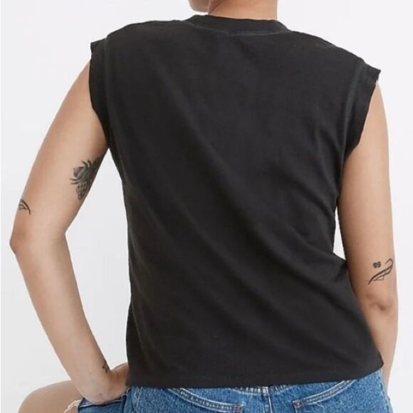 Madewell Charcoal Boxy Oversized Muscle Tee Small - Picture 2 of 7